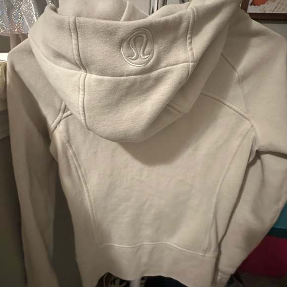 NWOT lululemon athletica full zip Scuba jacket in Bone - Picture 4 of 4